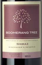Restauracj MIeszczańska Wino Boomerang Tree Shiraz South Estern Australia